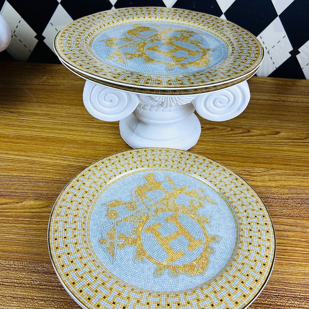 Hermès Mosaique au 24 Dinner Plates Set of 4 - Picture 12 of 13